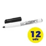 Bic Velleda 1741 Marcador para Pizarra Blanca Negro, Set de 12 unidades